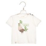 T-Shirt in Cotone Fiammato